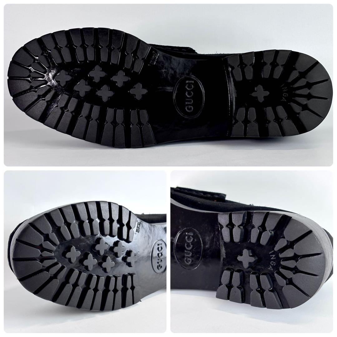 GUCCI グッチ ホースビット ローファー スエード コマンドソール 23.5