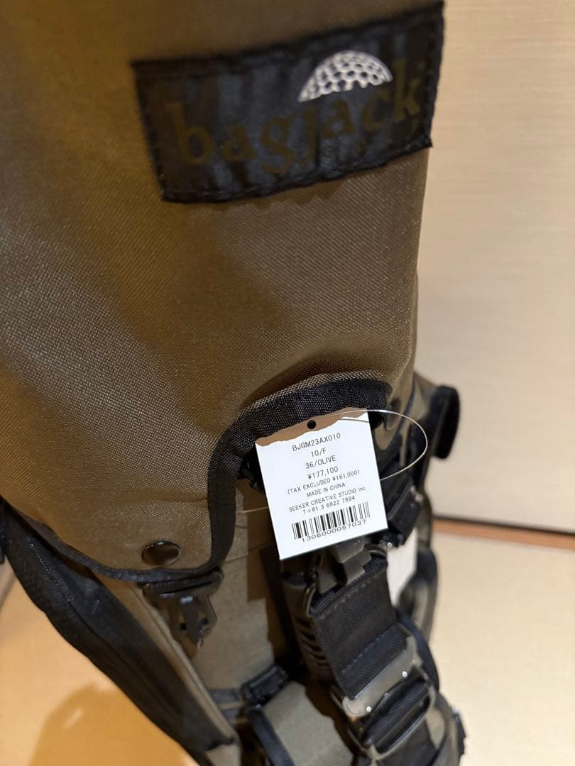 bagjack golf キャディバッグ　オリーブ　カートバッグ　新品未使用