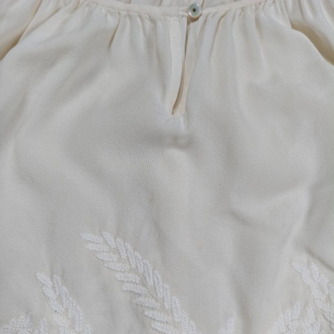 定価5万 ミナペルホネン現行　シルクブラウス　SPICA　36　長袖　レディース