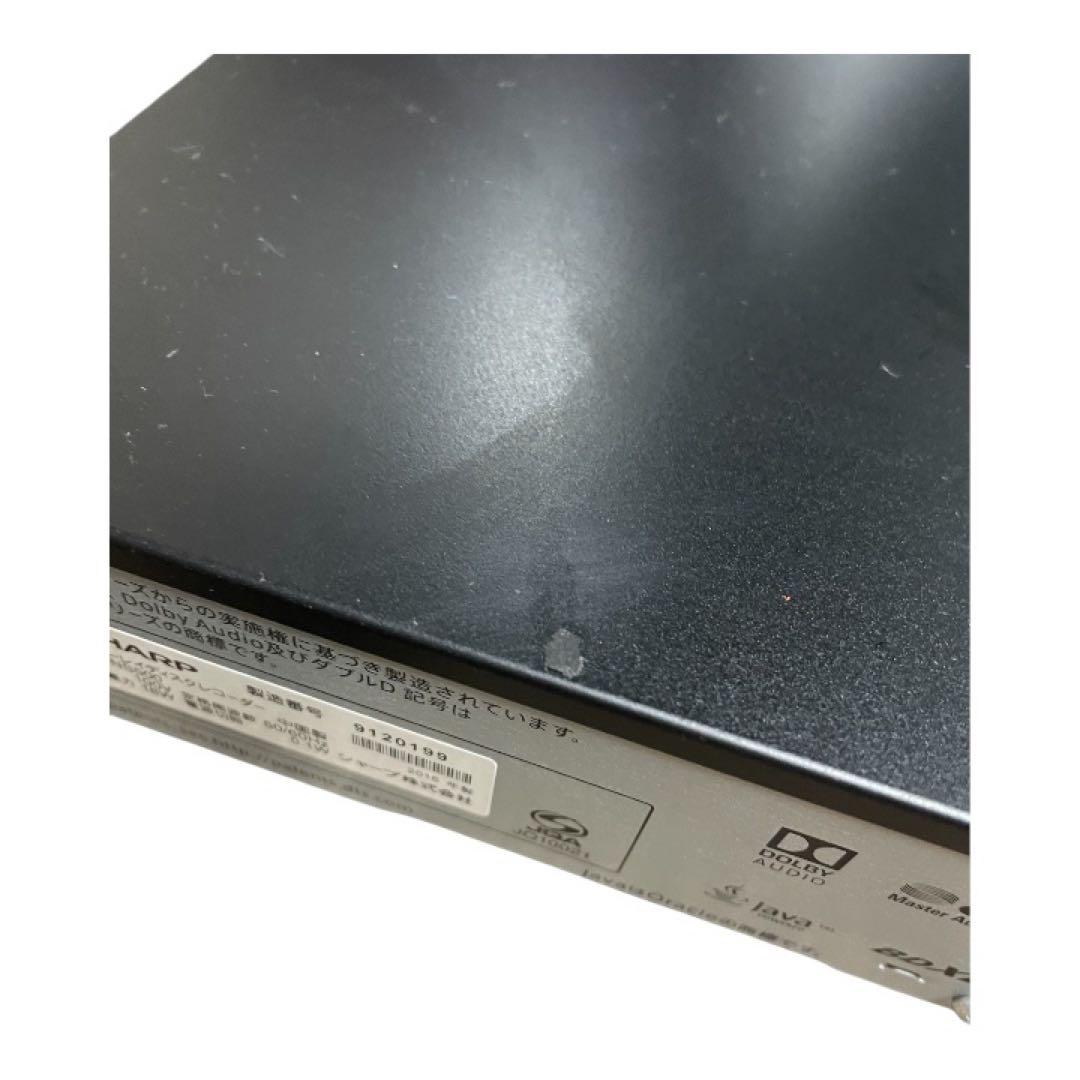 SHARP ブルーレイディスクレコーダー 動作確認済 DVD/BD再生OK