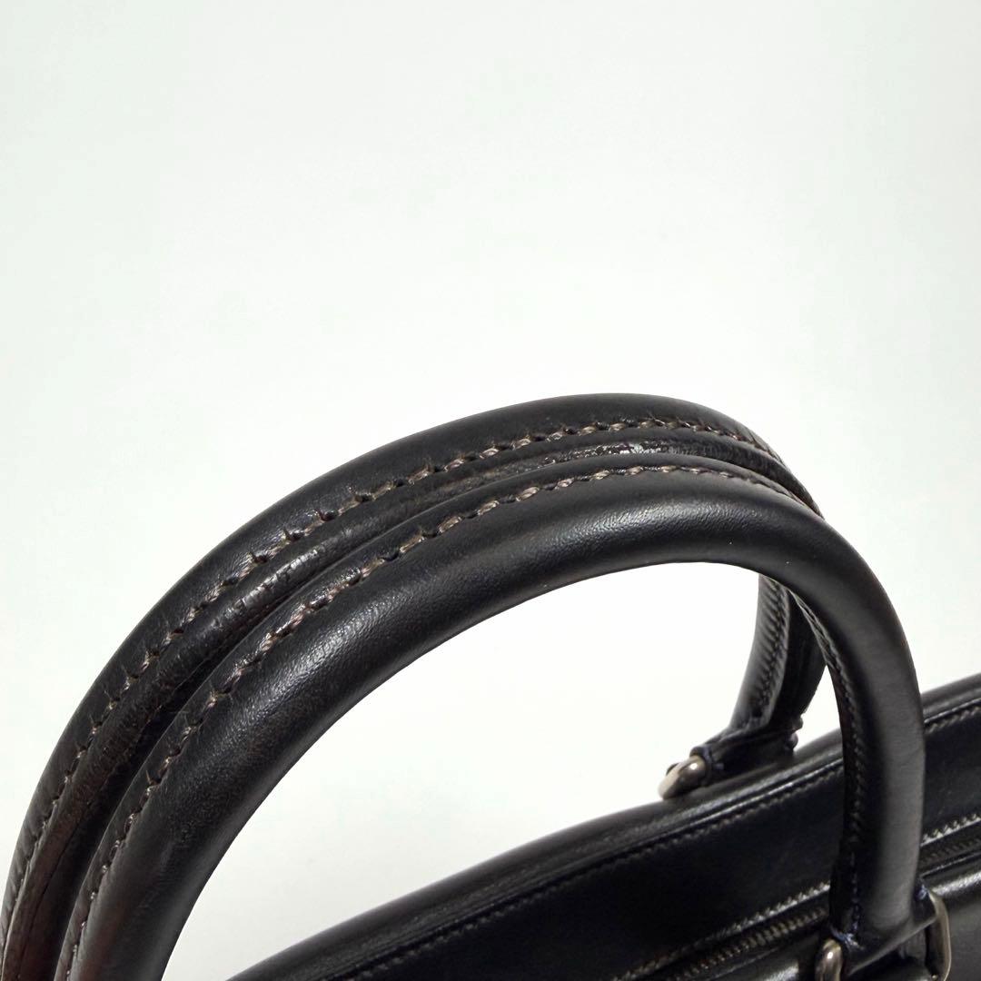 【美品】ソメスサドル　ビジネスバッグ　2way イノベーション　レザー　黒色