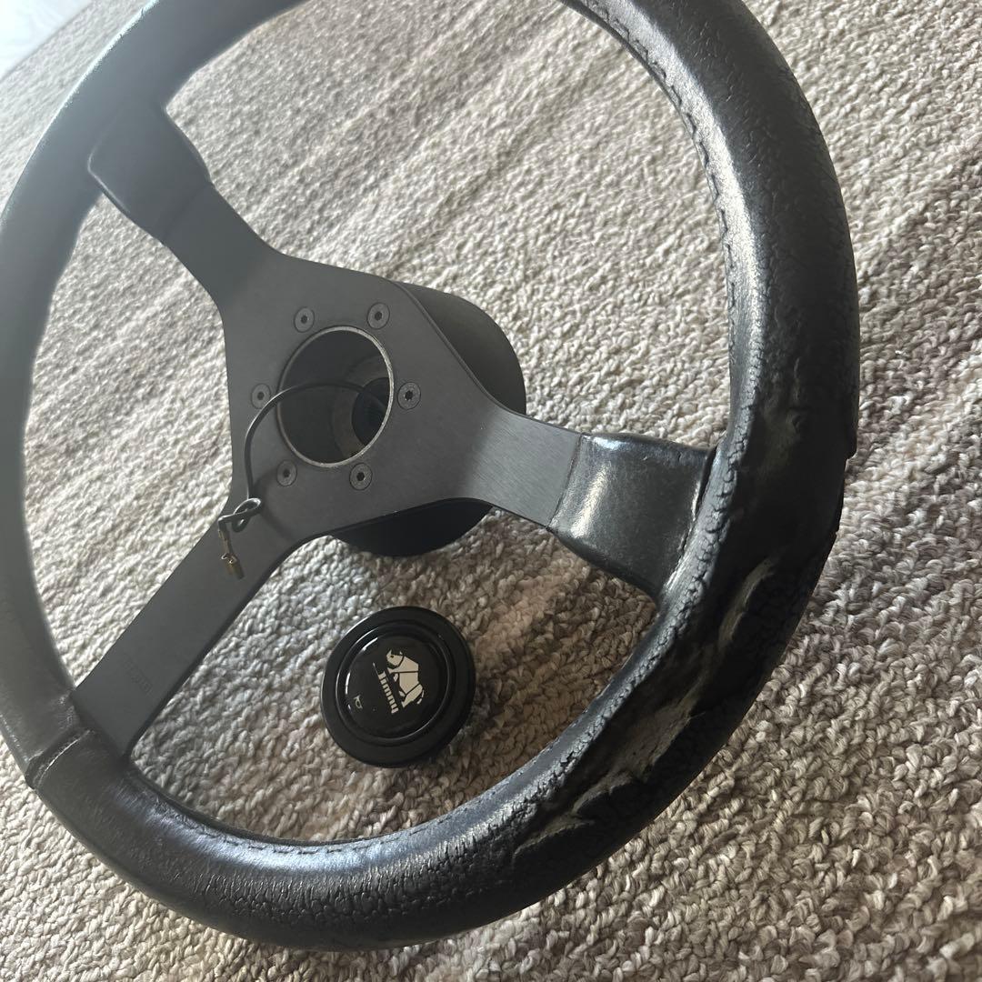 JA11 ジムニー　純正　オプション　momo 純正ステアリングボス付