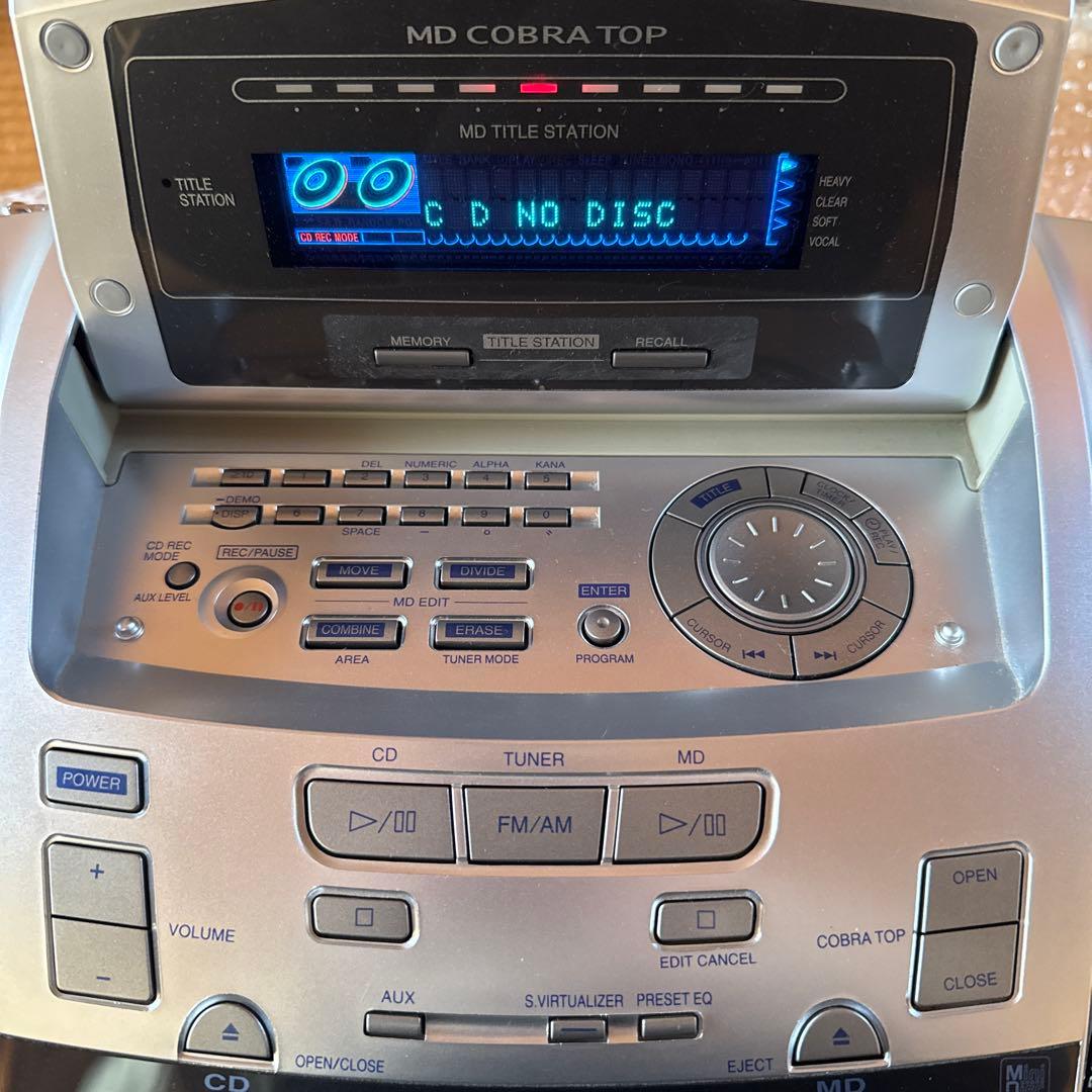 PanasonicRX-MDX3-S シルバ—パーソナルCD/MDデッキ