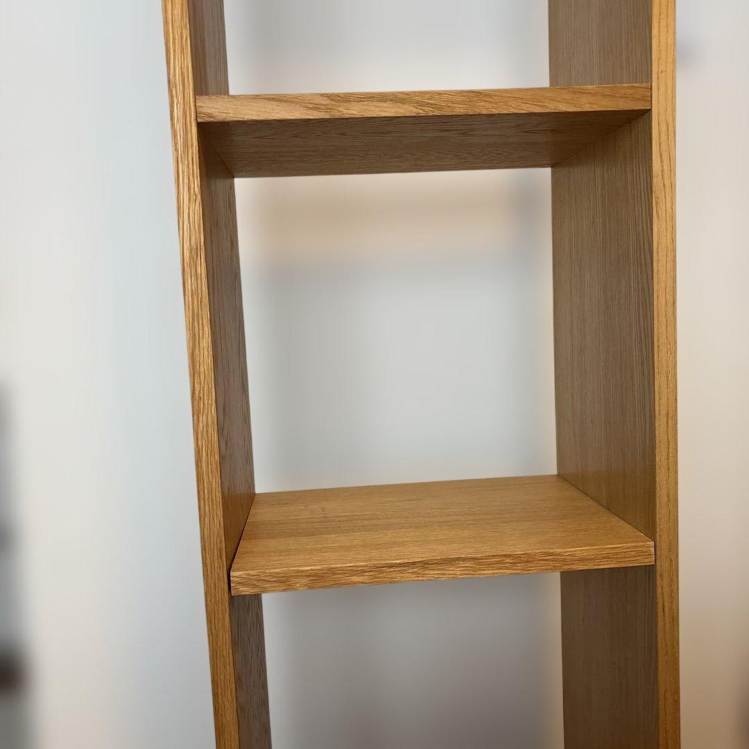 （引き取り限定）無印良品 スタッキングシェルフ・5段・オーク材 高さ200cm