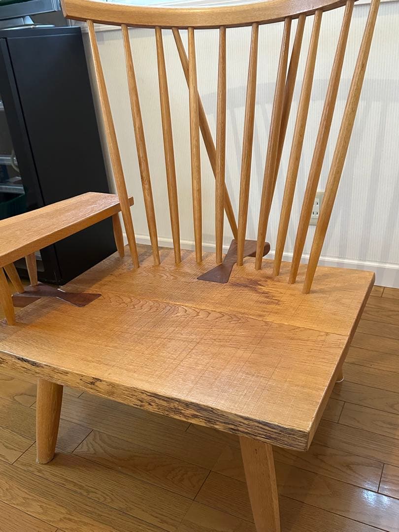 ナガノインテリア　天然木ソファー（1人掛け）