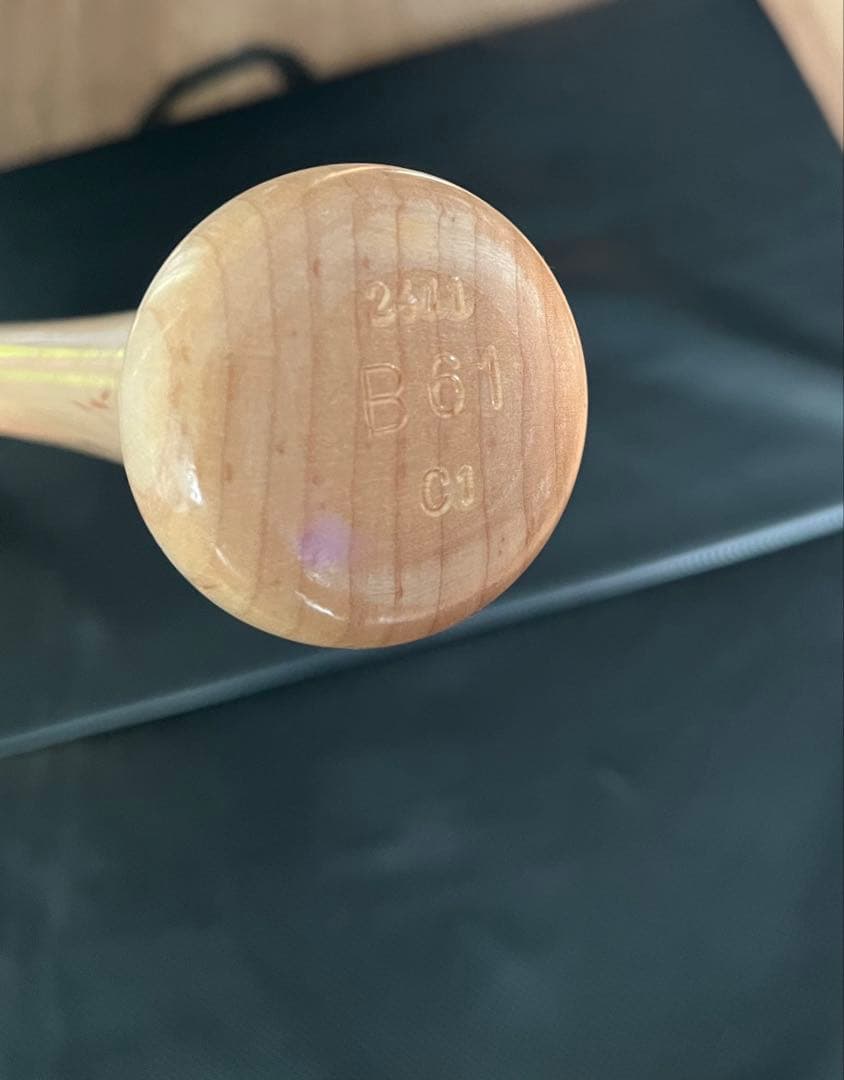 オリックス・バファローズ　茶野篤政 #61　バット NPBマーク 支給品　実使用