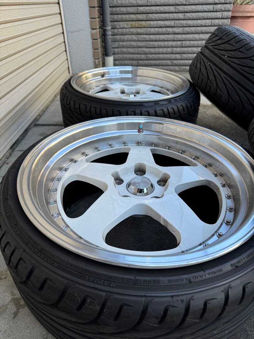 18インチ 9J＋30 114.3 深リムホイール 4本セット