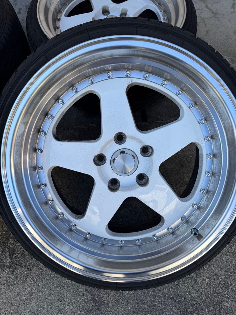 18インチ 9J＋30 114.3 深リムホイール 4本セット