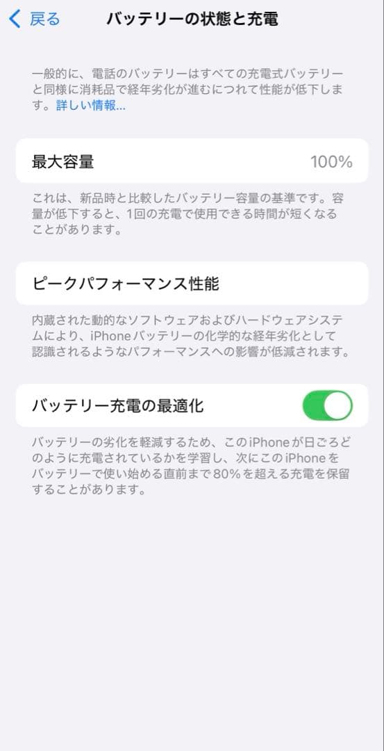 iPhone13pro シエラブルー　バッテリー100%