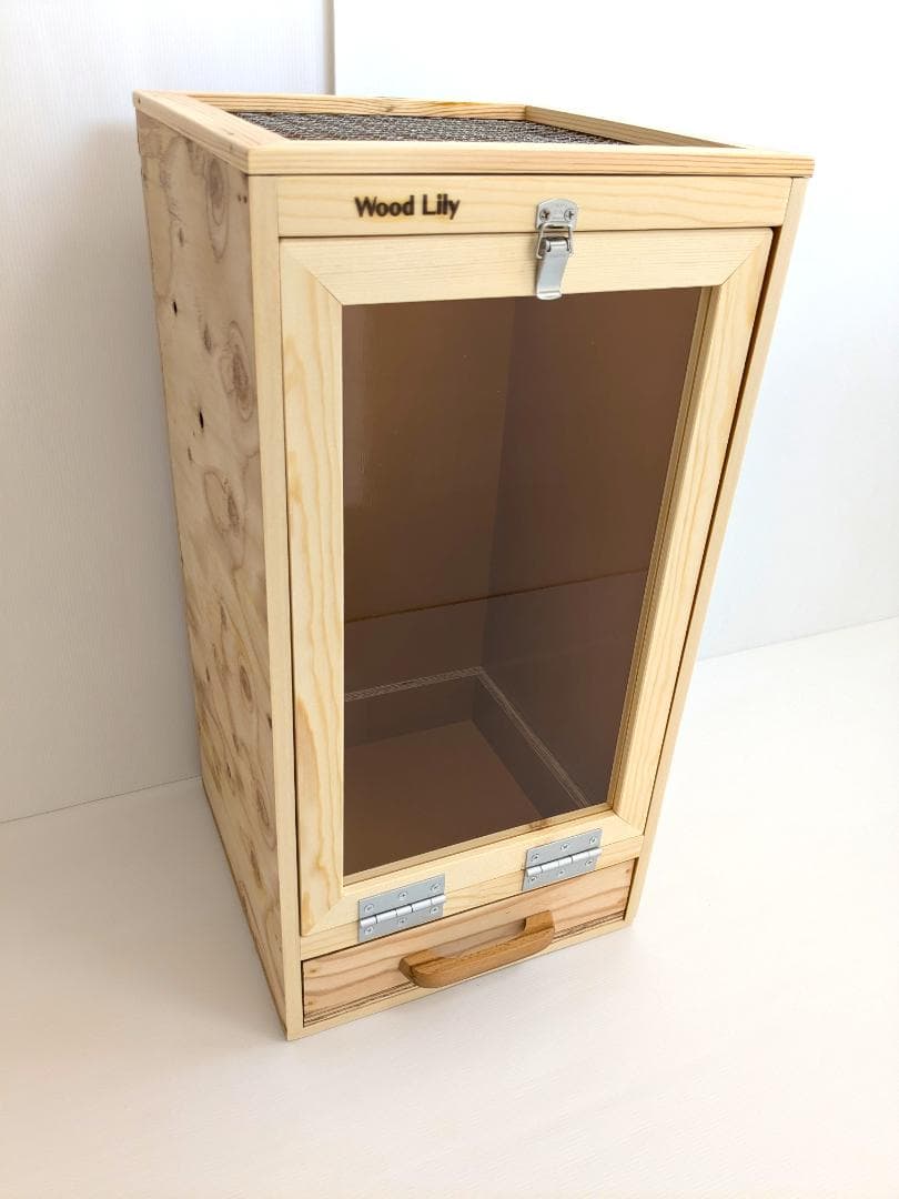 【アウトレット１点限定】縦型引き出し付きケージW301×D300×H592mm