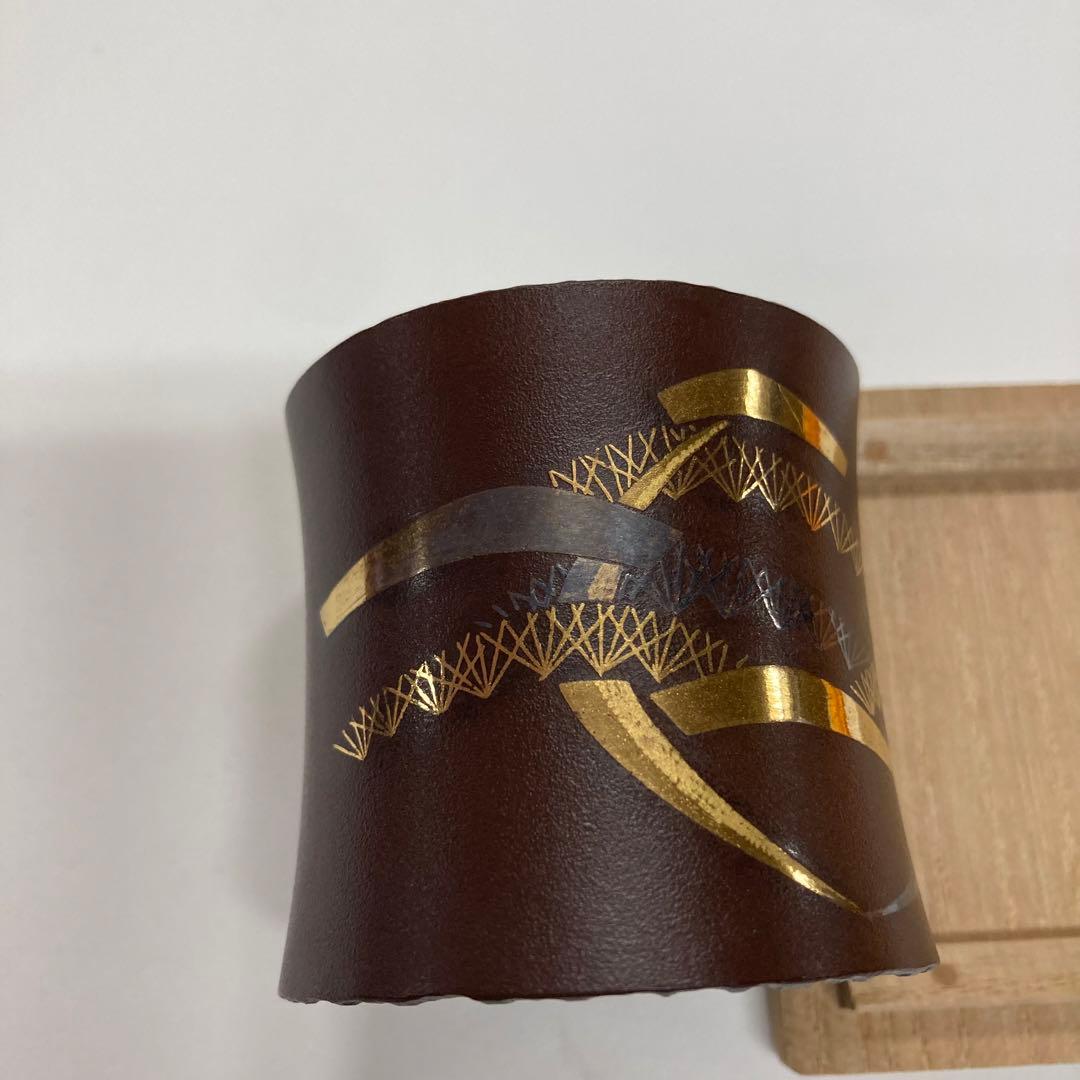 千家十職 中川浄益 若松 蓋置 未使用 長期保管品 茶道 金 銀 象嵌 浄益