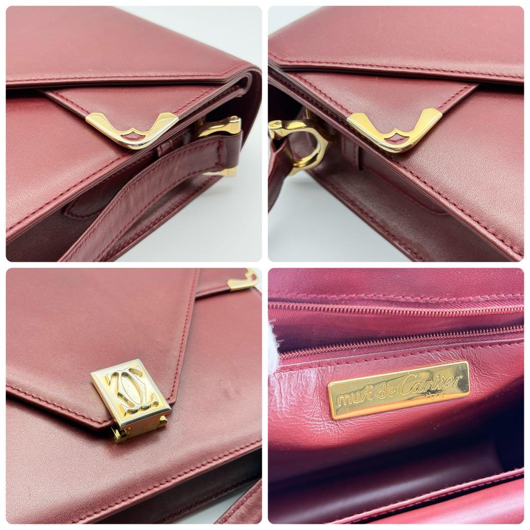 良品✨カルティエ マストライン ショルダーバッグ レディース ゴールド金具