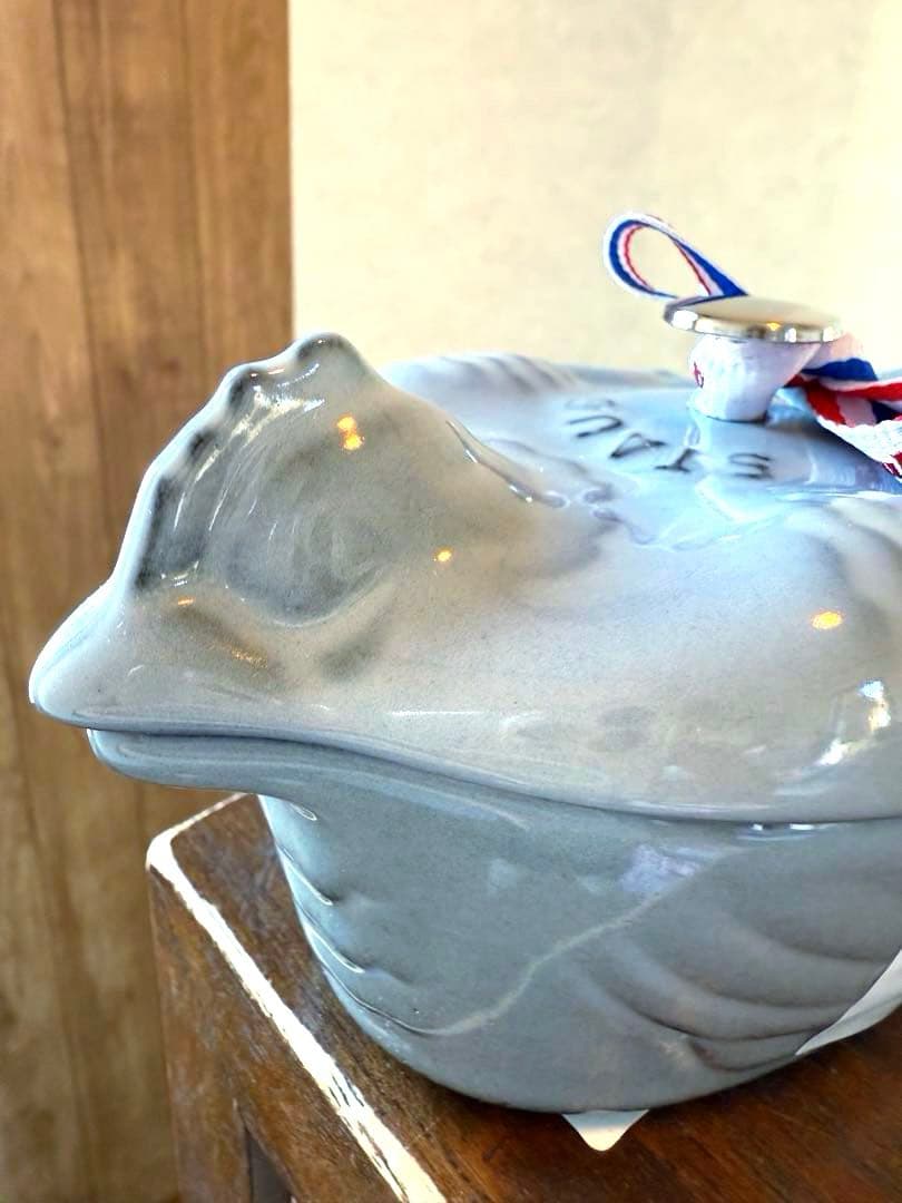 ストウブSTAUB入手不可廃盤色スモールチキンココットグレー新品未使用生涯保証付