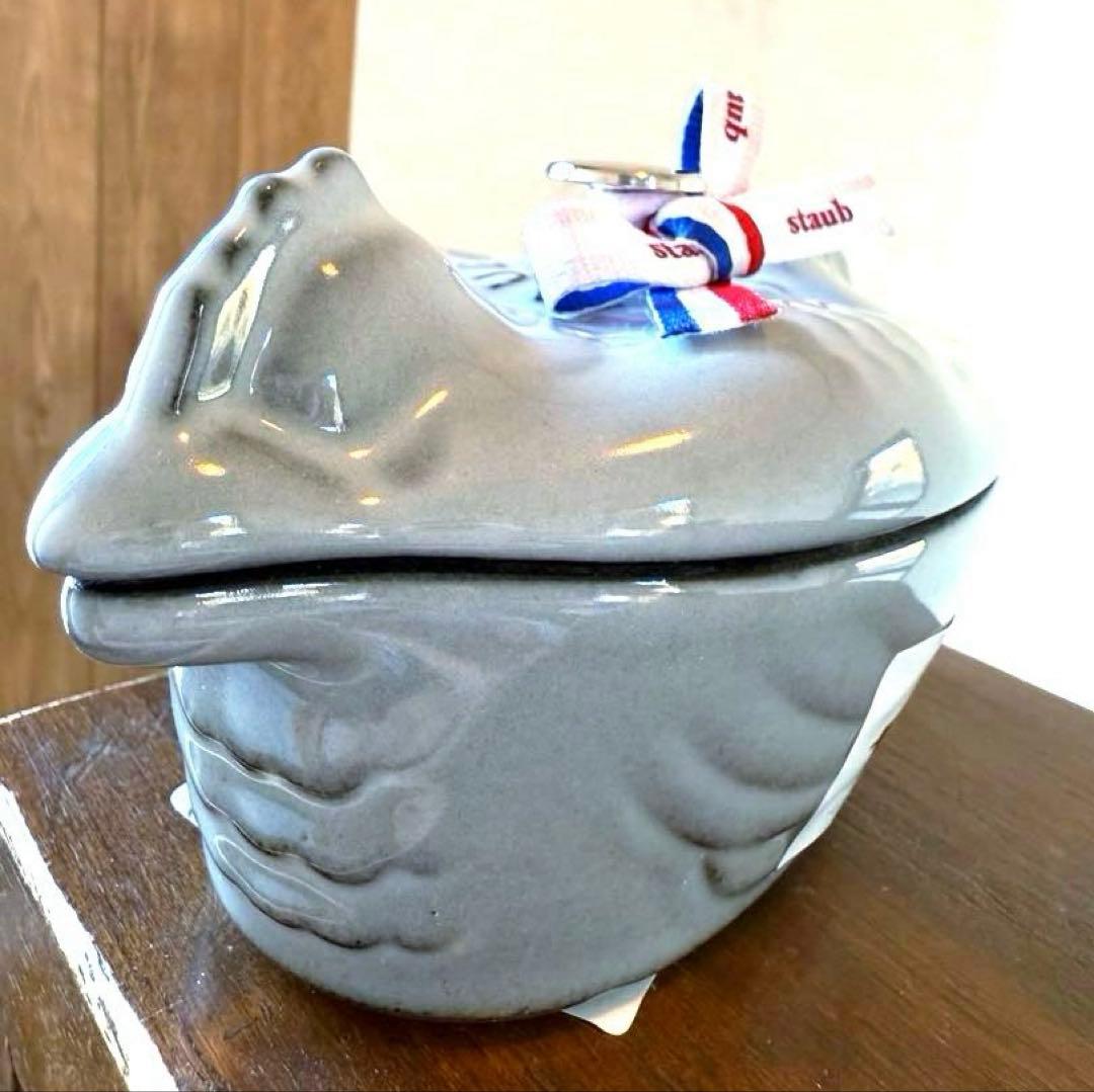 ストウブSTAUB入手不可廃盤色スモールチキンココットグレー新品未使用生涯保証付