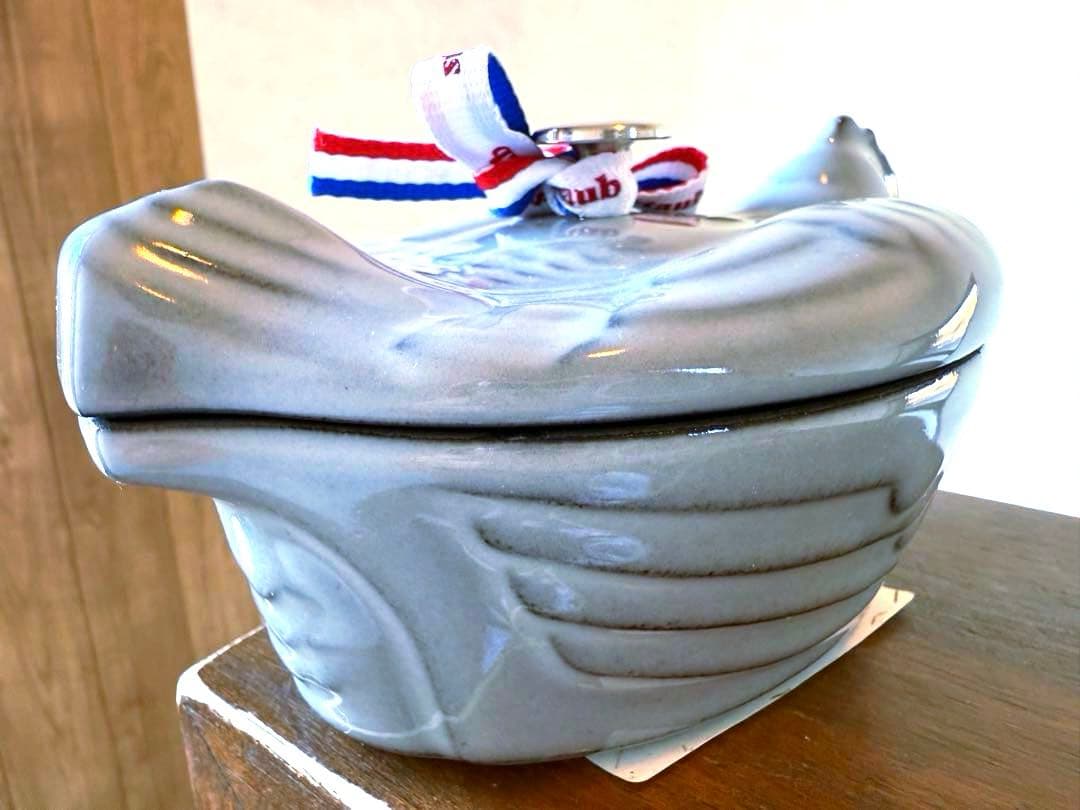 ストウブSTAUB入手不可廃盤色スモールチキンココットグレー新品未使用生涯保証付