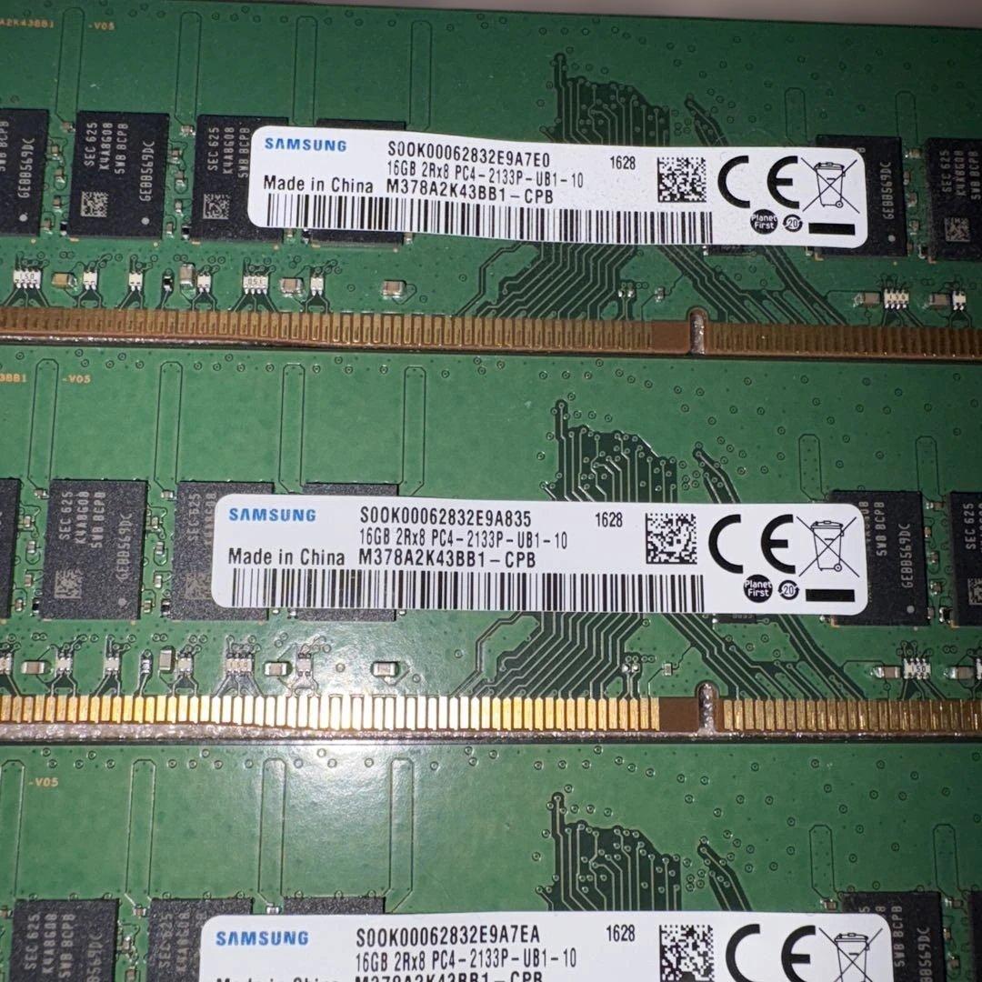 Samsung 16GB PC4-2133P 4枚セット