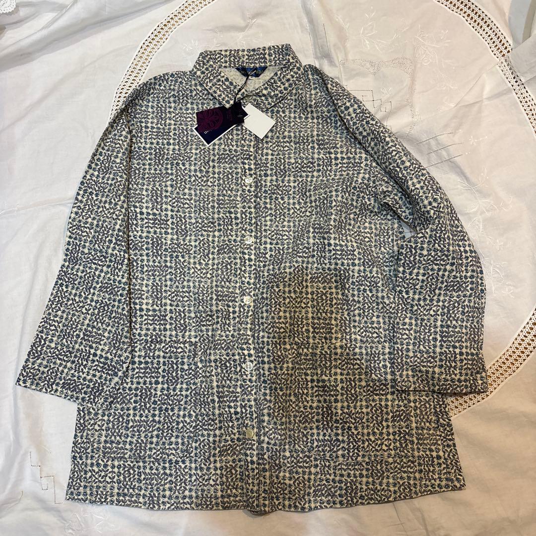 リハビリ　コーデュロイ　ブラウス　スリーピングローズ