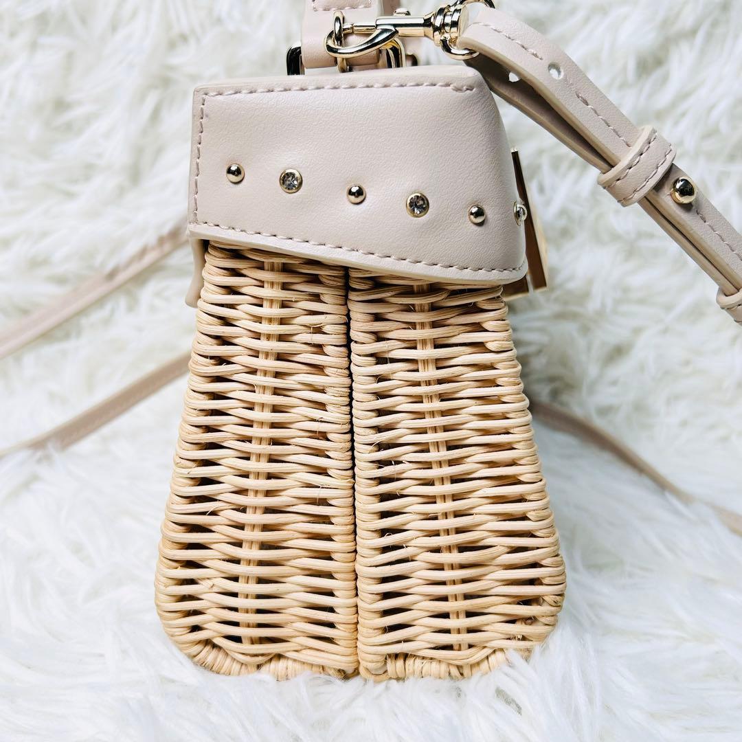 ★超希少・美品★ セルフォード ビジュー×スタッズシーズナルバッグ カゴバッグ