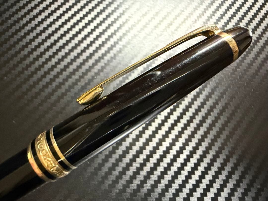 美品 エボナイト芯 モンブラン 144 ブラック 全金 F 細字 万年筆