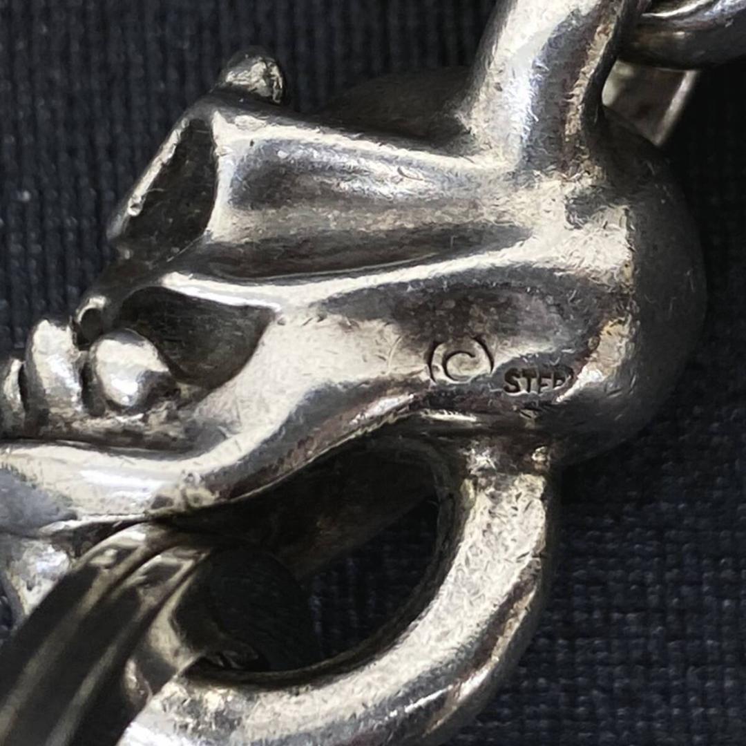 STARLINGEAR シルバー デビルブルーザー スカル キーチェーン