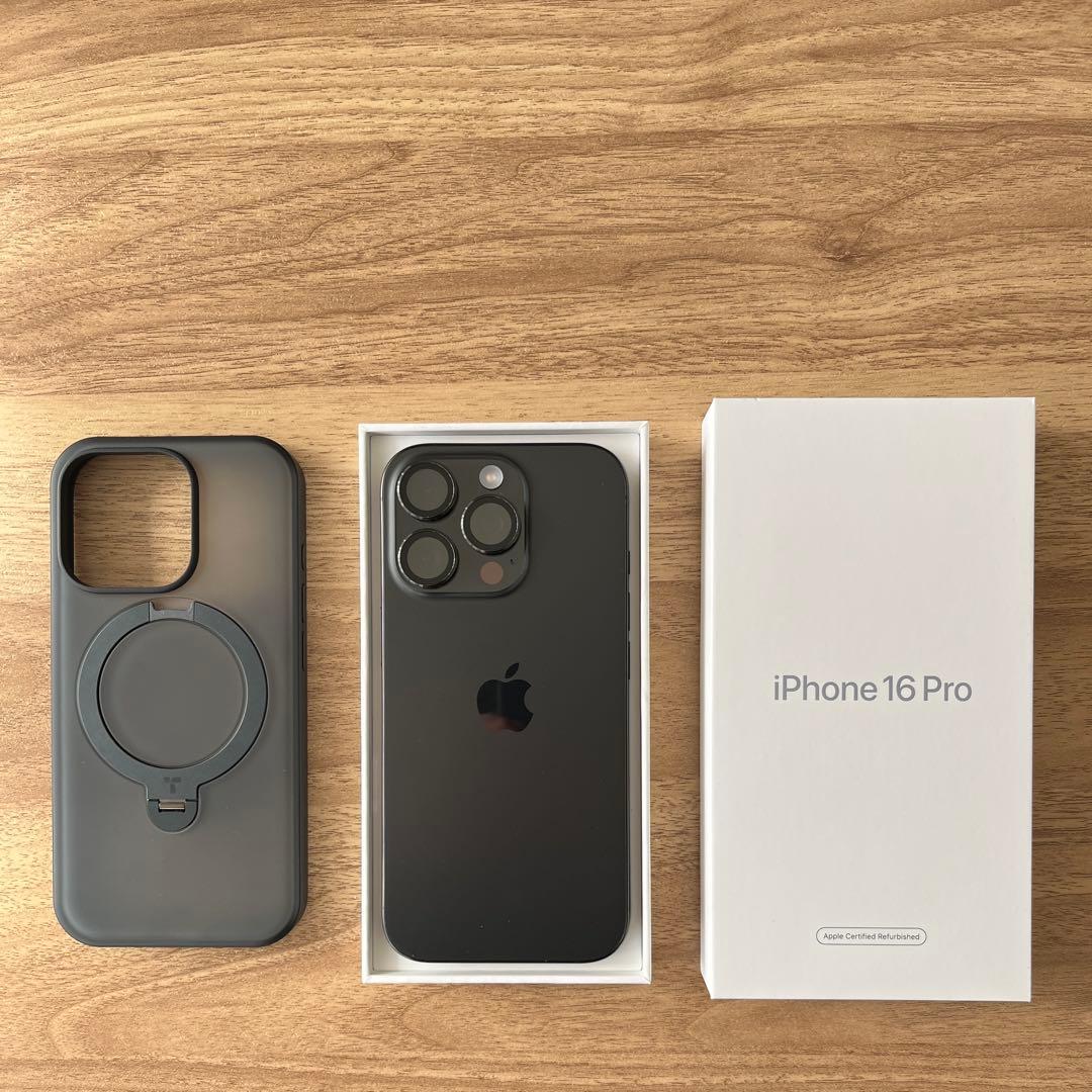 iPhone16Pro 512GB ブラックチタニウム Apple整備品