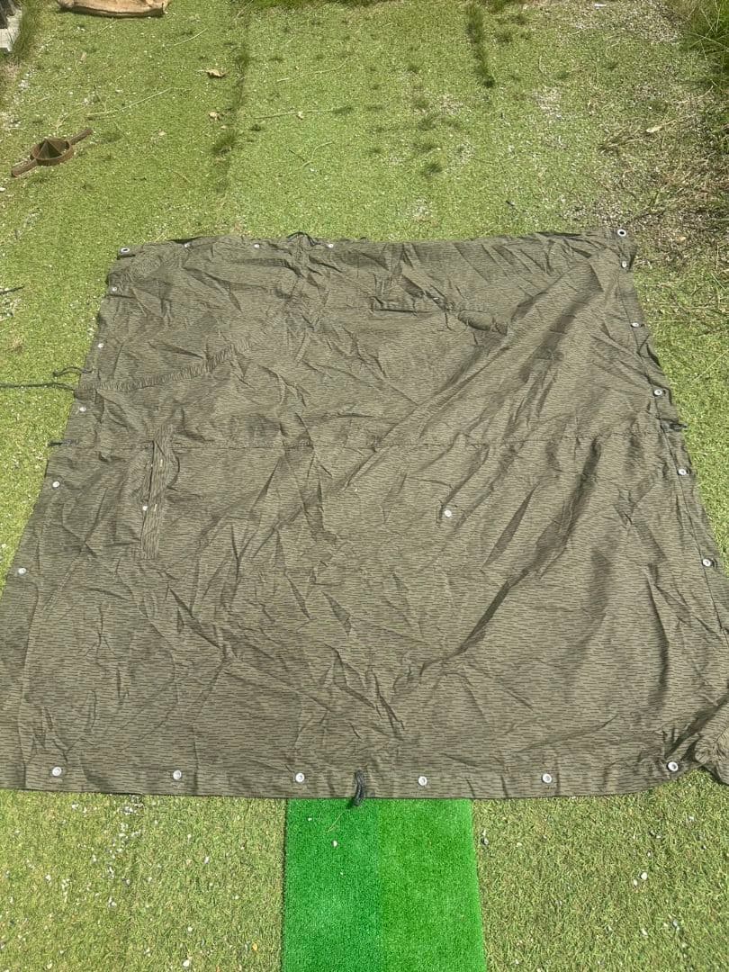 東ドイツ軍幕5枚セット　　ポンチョテント　パップテント　　軍幕タープ