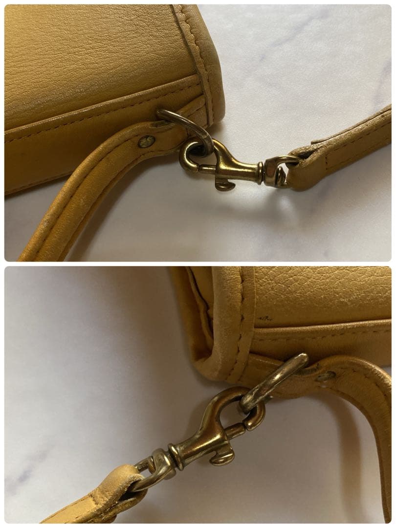 希少✨オールドコーチ 9985 USA製 ハンドバッグ マスタードイエロー