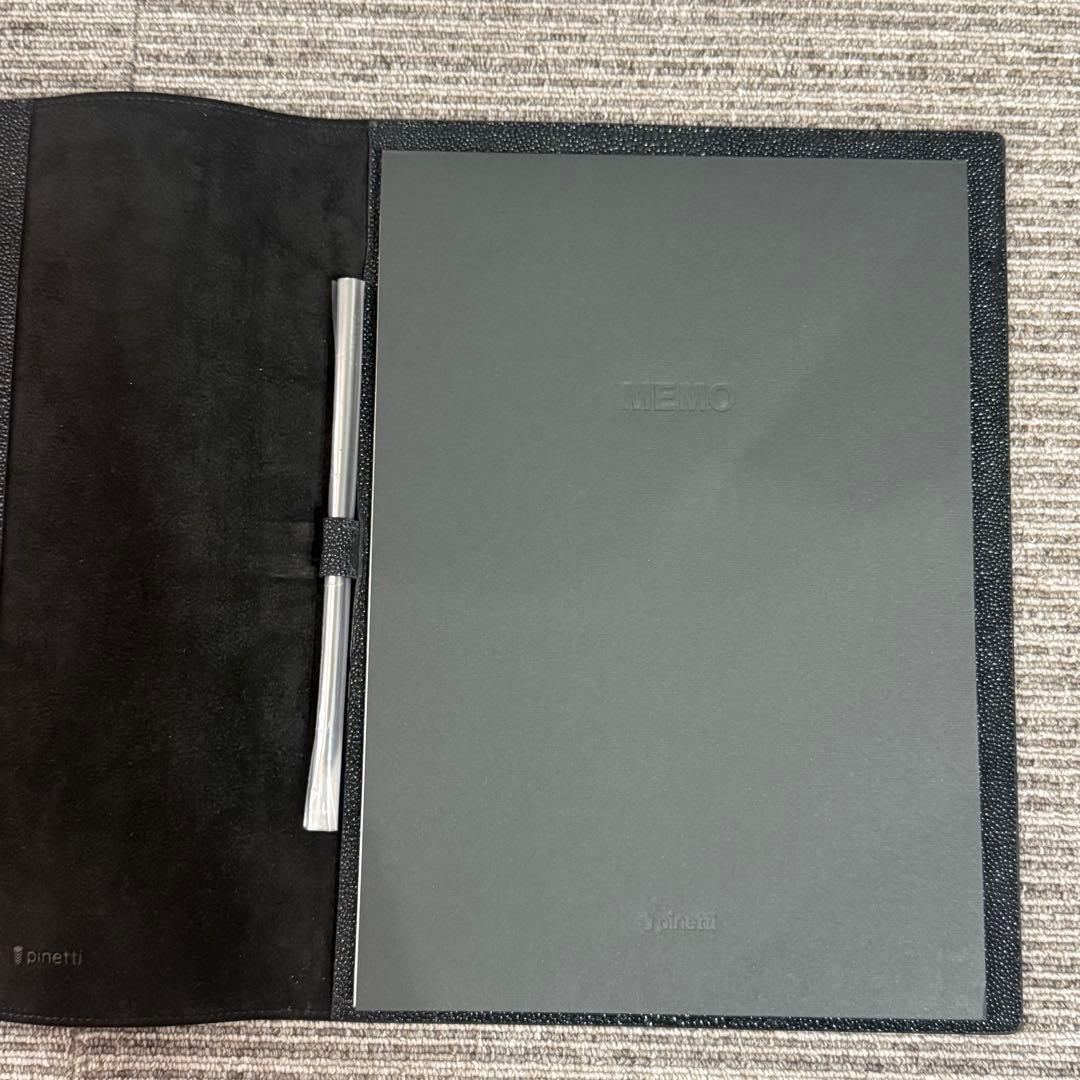 Pinetti スティングレイ エイ革 A4サイズノートカバー　レザーカバー