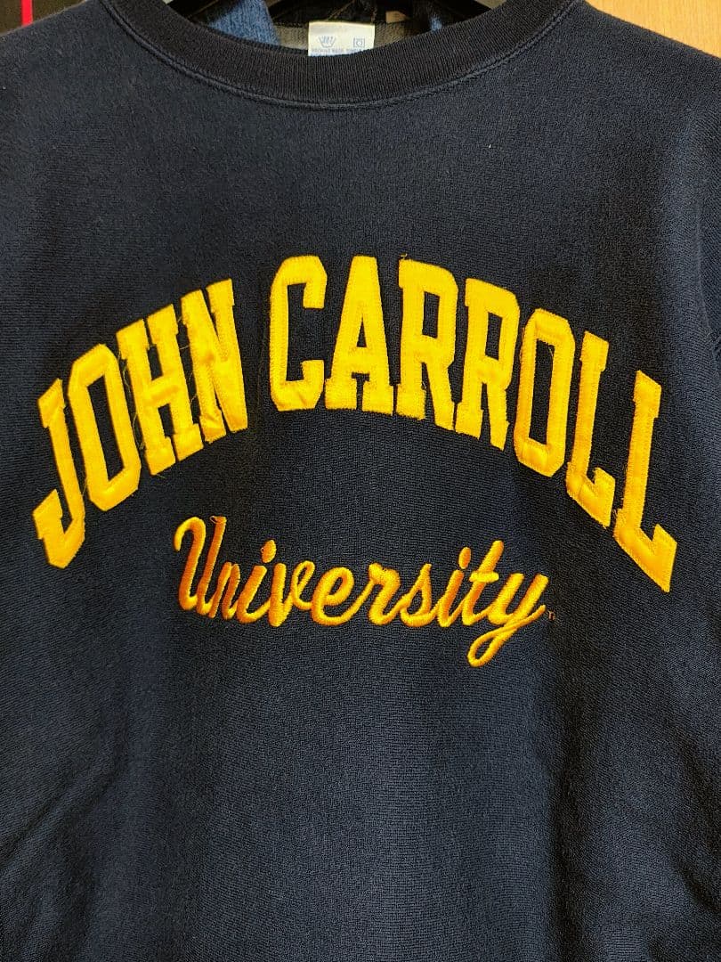 90s USA製 リバースウィーブ 濃紺 美品 刺繍タグ