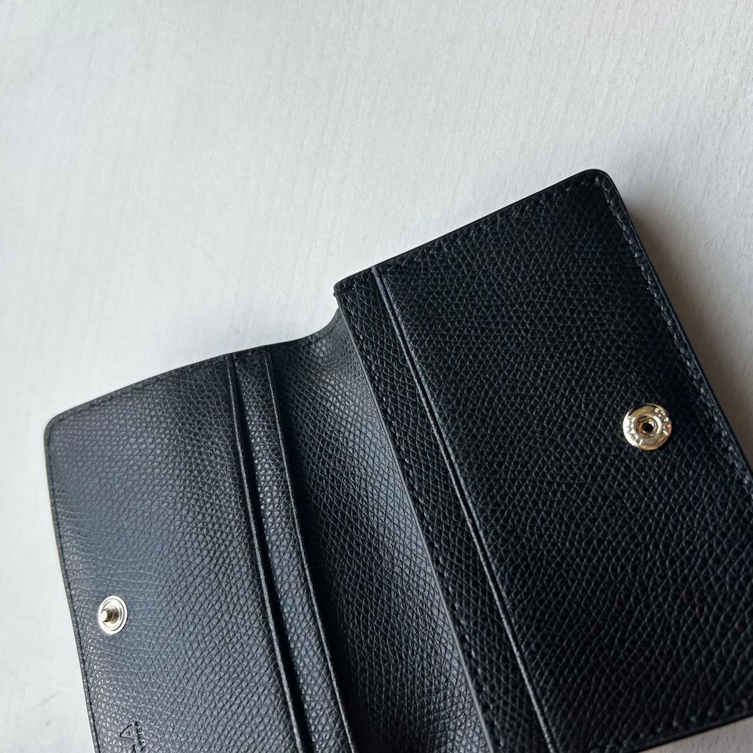 FURLA Cameliaブラック レザー 名刺入れ カードケース