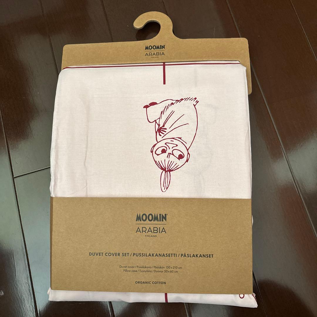 新品☆アラビア×ムーミンリトルミイ　コットンシーツ 150x210cm 枕カバー