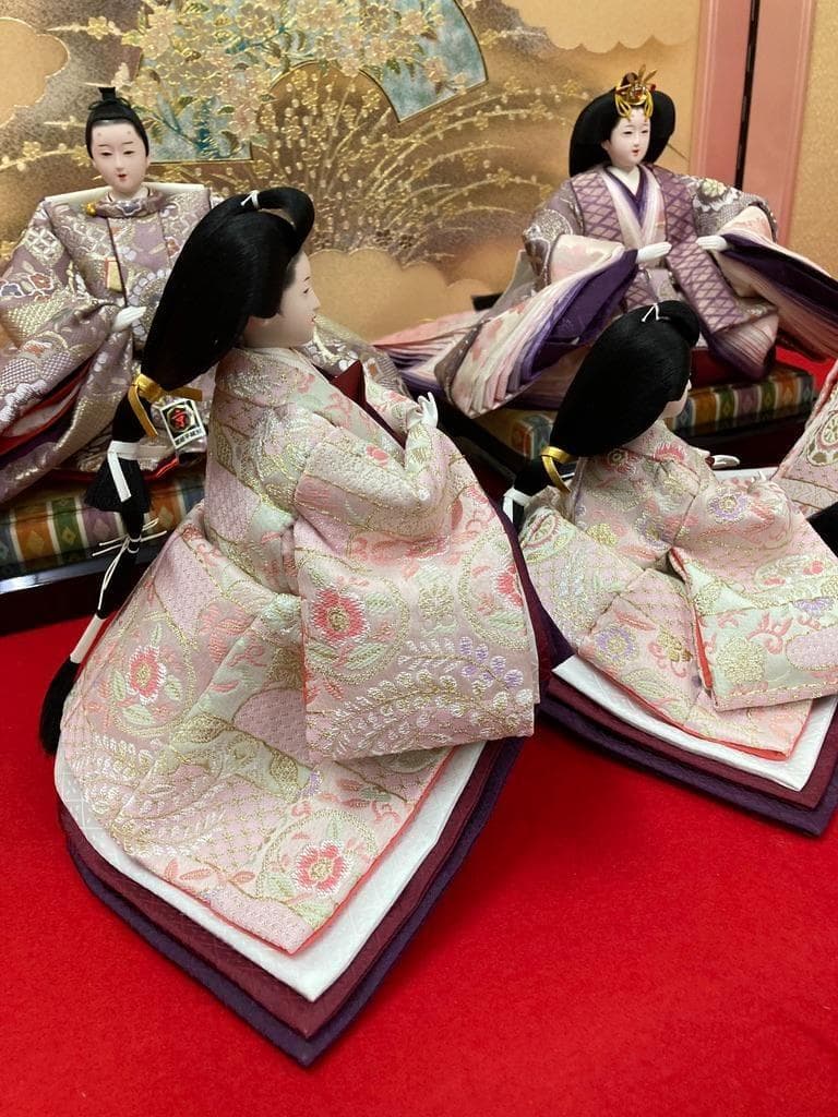 C7−2 訳あり特価　ひな人形　三人官女のみ　雛人形三人官女　雛人形三段