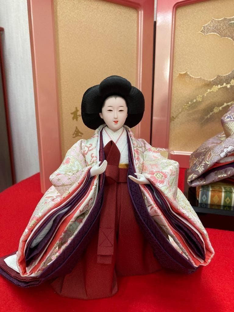 C7−2 訳あり特価　ひな人形　三人官女のみ　雛人形三人官女　雛人形三段