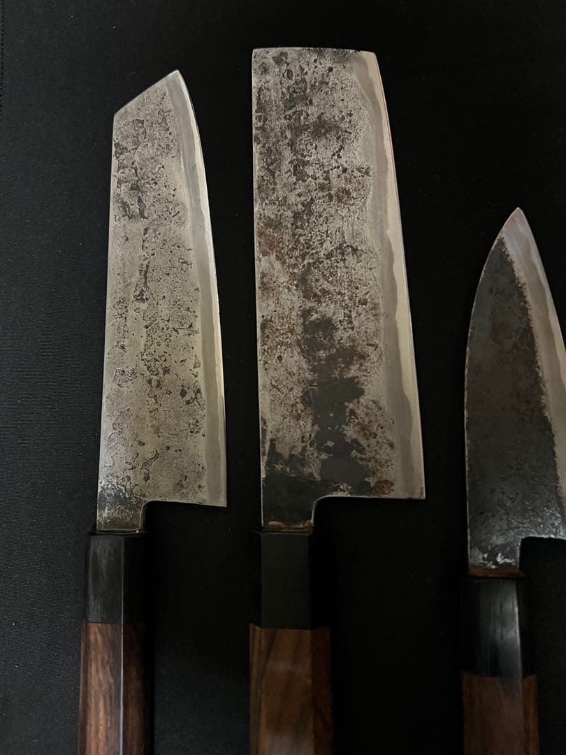 松水武田AS 菜切ー文化ー出刃セット・4本包丁