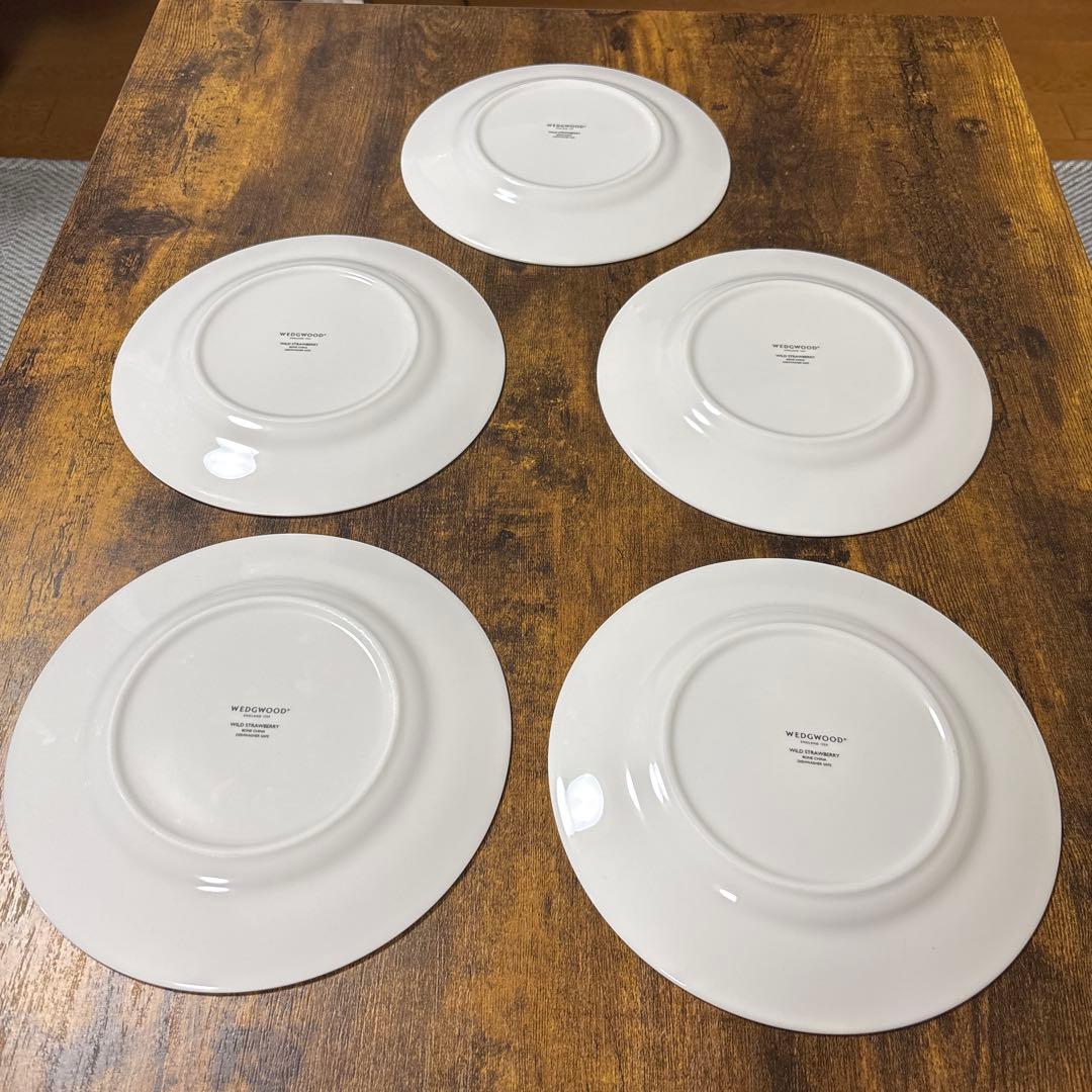 ウェッジウッド　ワイルドストロベリー　プレート5枚セット　大変お得です！