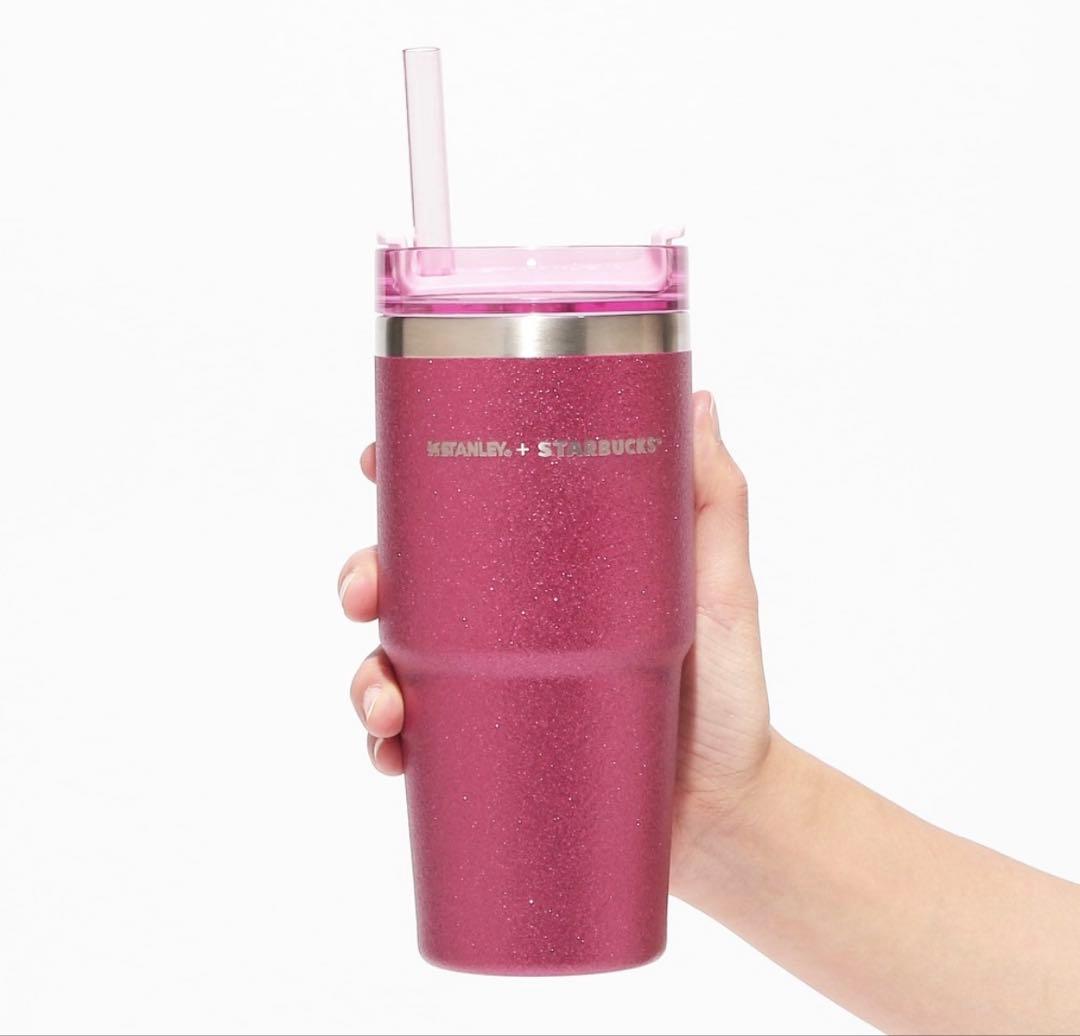 新品　スターバックス　ピンク タンブラー　パープル　ねこ　ボトル　猫