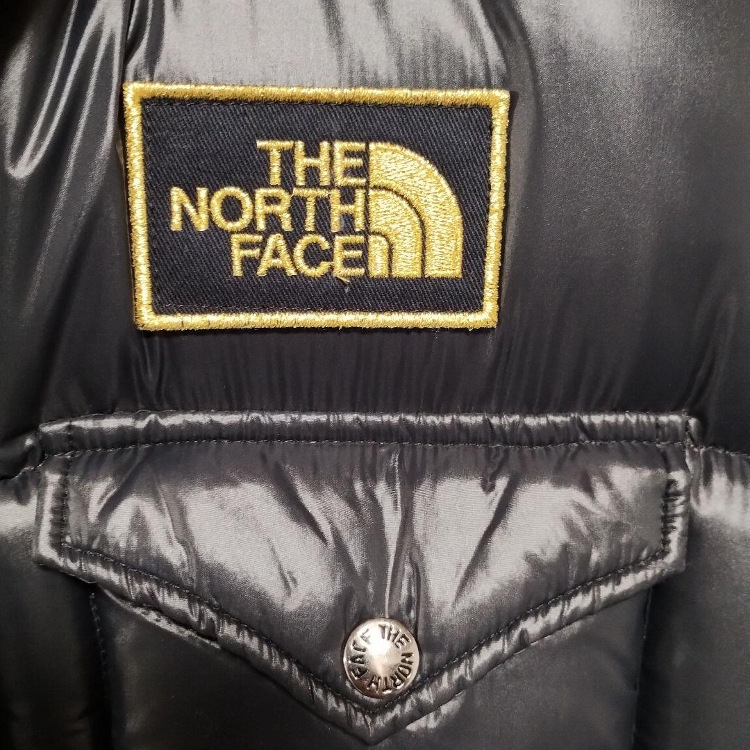 THE NORTH FACE ダウンベスト ブラック/オレンジ