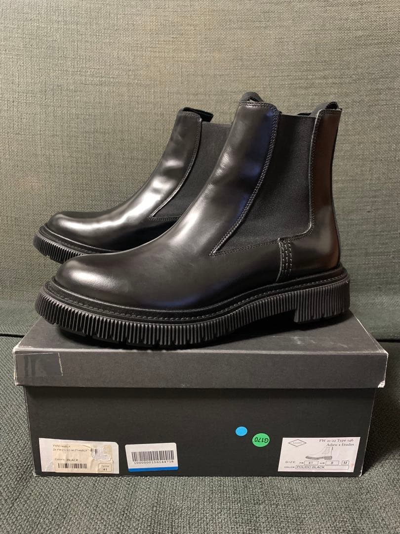 ADIEU × ETUDES サイドゴアブーツ ドクターマーチン KENFORD