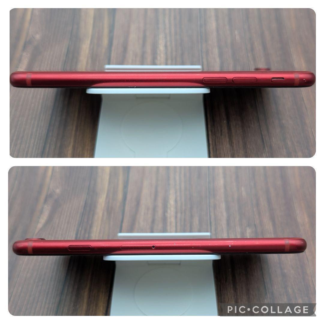 421 iPhoneSE3 RED 128GB【100%表示】バッテリー新品