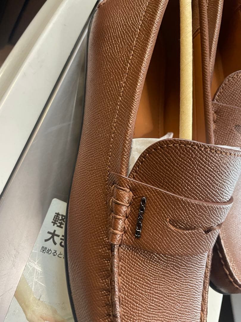 ブラウンレザーシューズcoach26.0