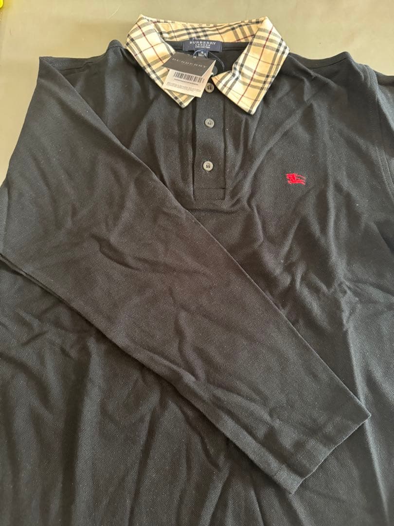 【新品】ポロシャツバーバリーBerberrys BK チェック刺繍イングランド製