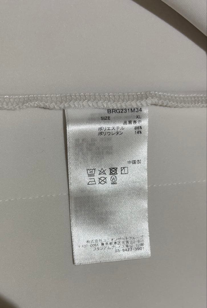 ブリーフィングゴルフMENS SIDE LOGO LINE CREW NECK