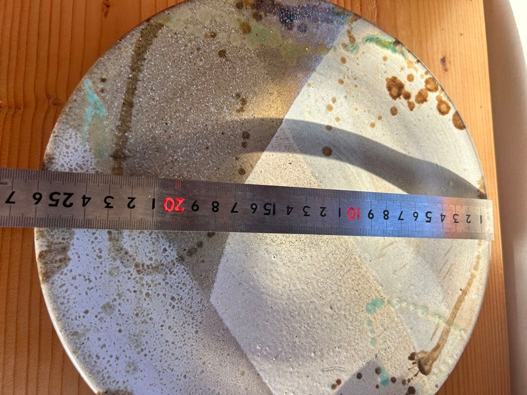 沖縄やちむん直径約26cmケーキスタンドにも！可愛い色合い！！