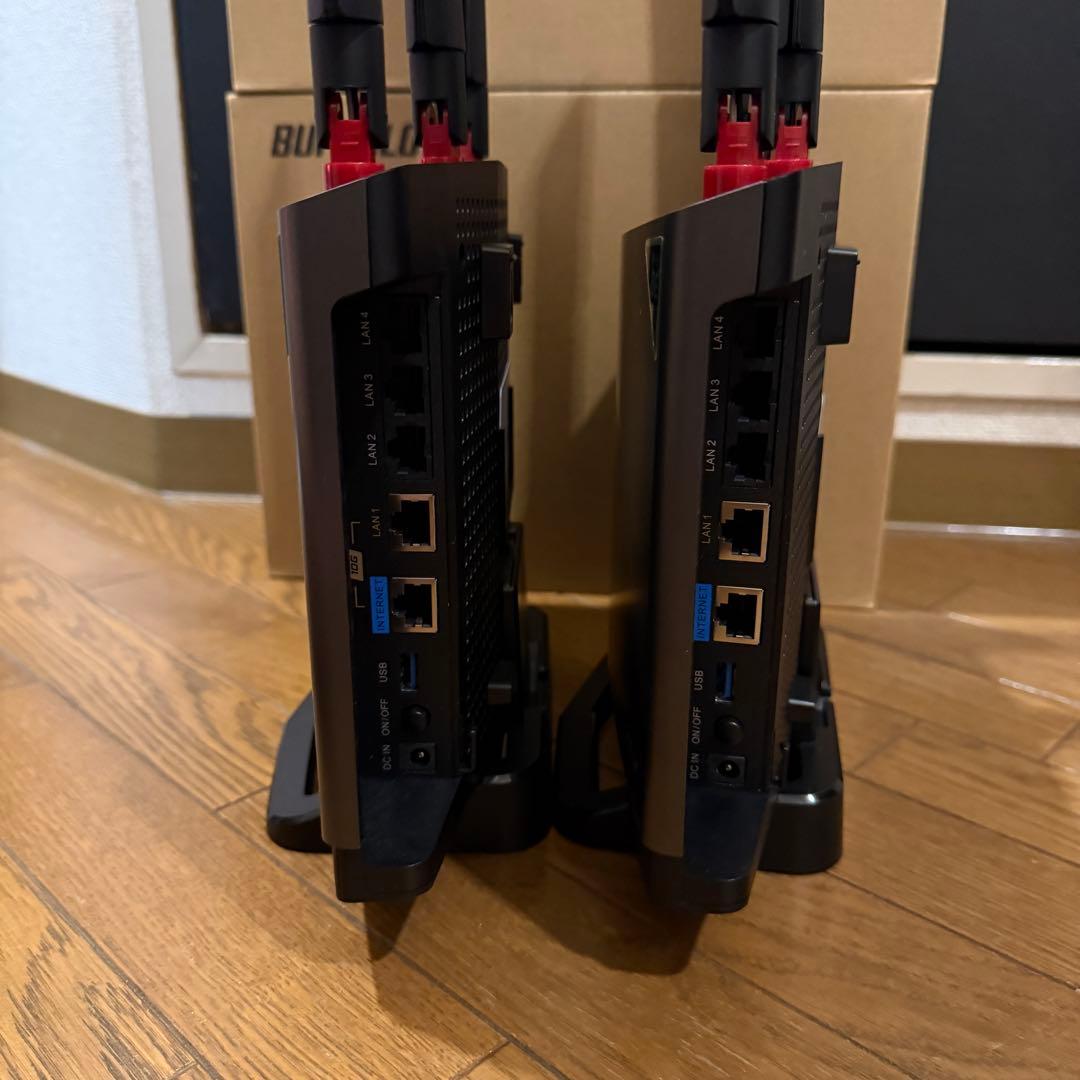 BUFFALO Wi-Fiルーター　WXR-11000XE12/N ２台セット