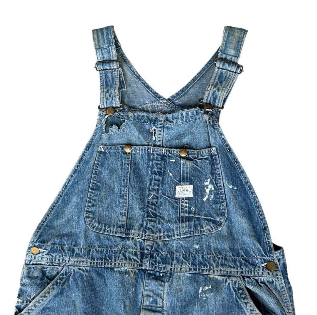 ビンテージ　40s Lee ハウスマーク オーバーオール　ペインター　デニム