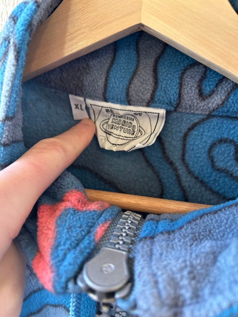 80s〜 MAGIC VENTURE ハーフジップフリース military