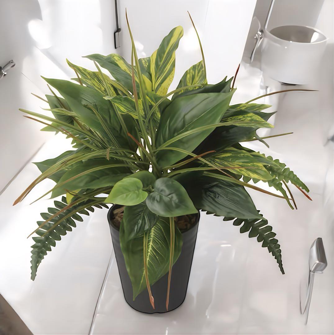 光触媒　人工観葉植物　ウォールグリーン　フェイクグリーン　ミックスフィロ145