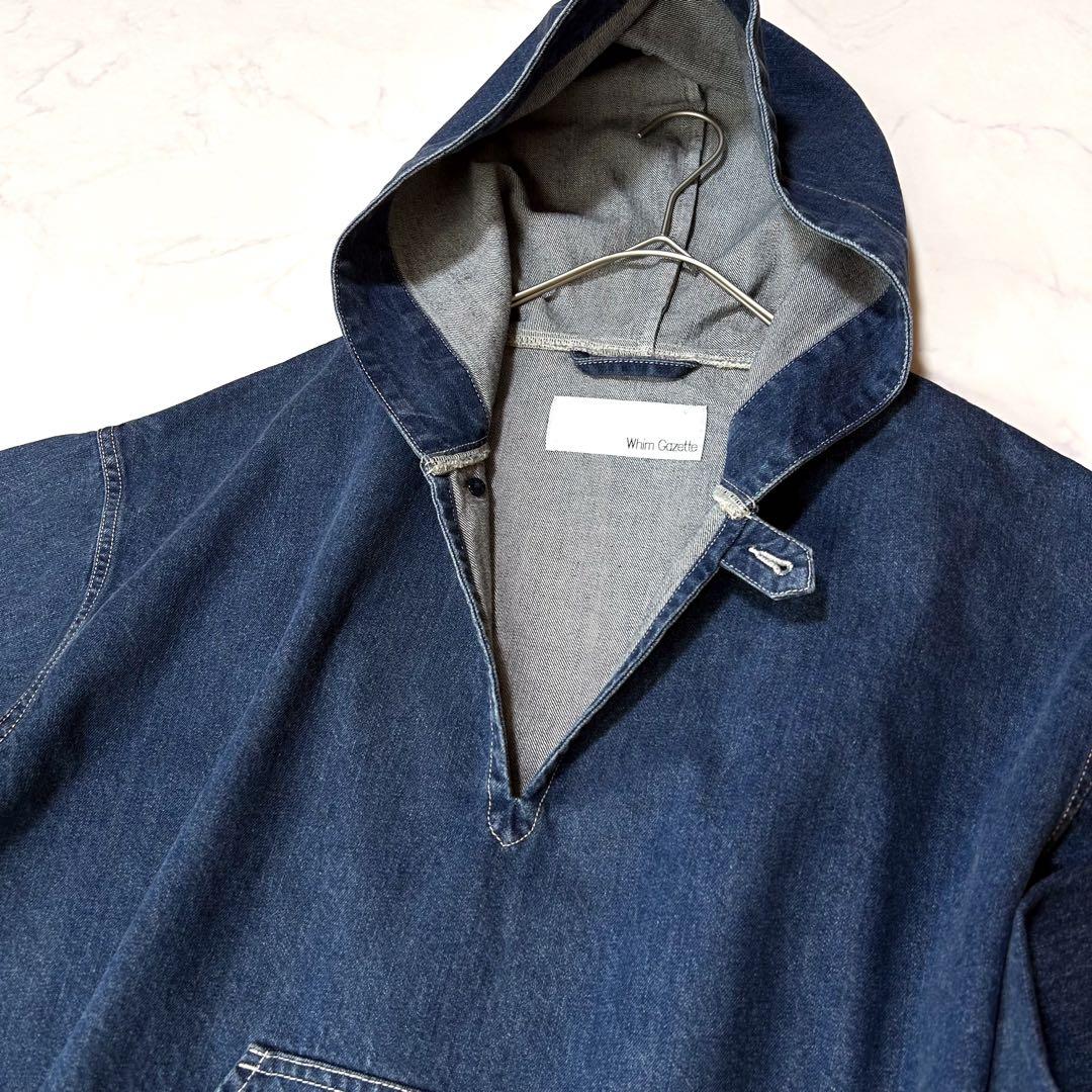 極美品ウィムガゼットインフルエンサーコラボデニムフーディー2025定価3.7千円