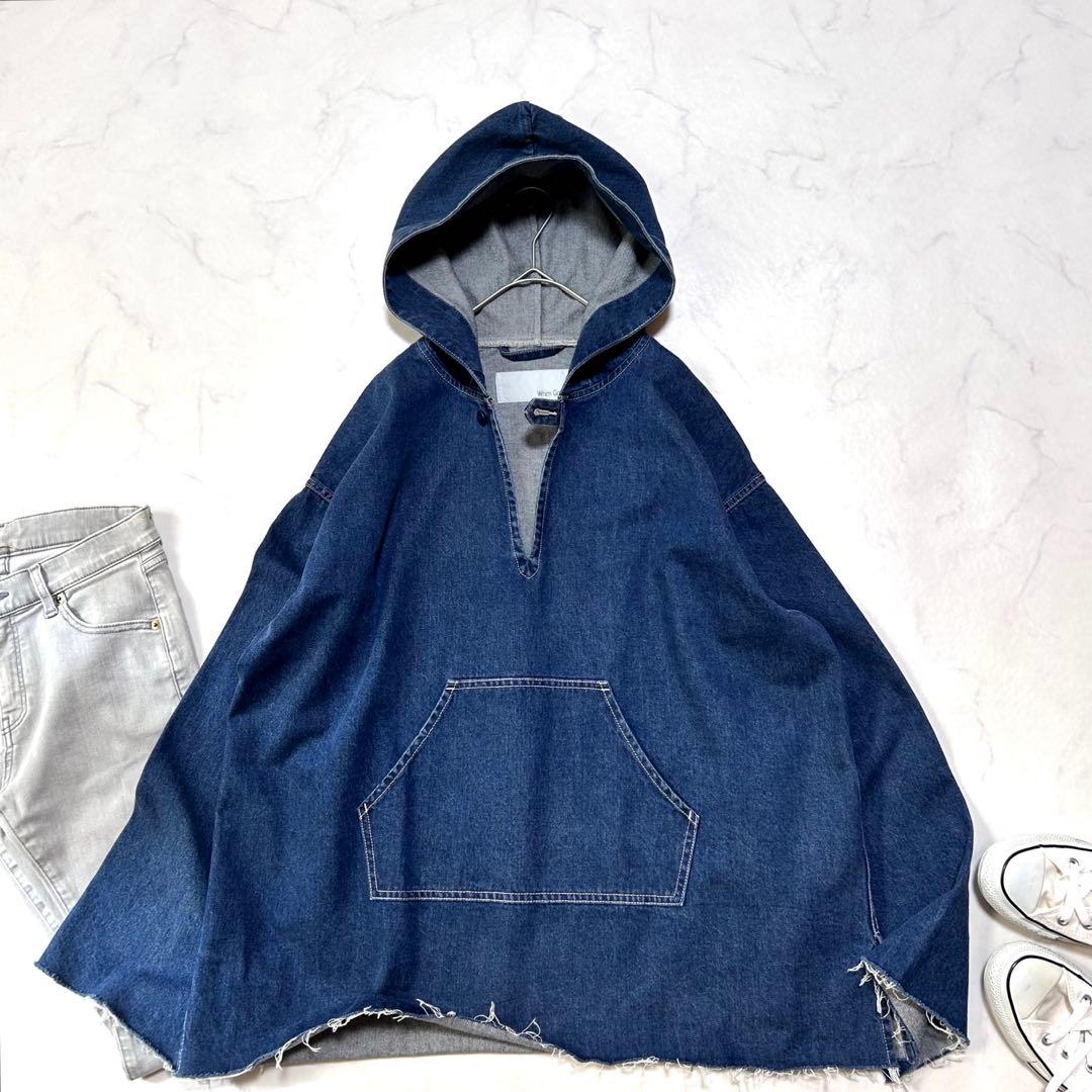 極美品ウィムガゼットインフルエンサーコラボデニムフーディー2025定価3.7千円