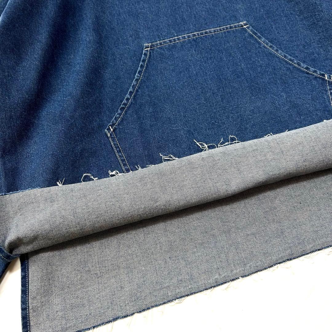 極美品ウィムガゼットインフルエンサーコラボデニムフーディー2025定価3.7千円